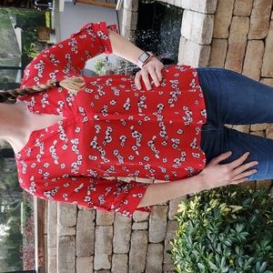 Dalia Floral 3/4 Sleeve Top